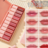 Lot de 10 Gloss à Lèvres Liquides Nacrés – Fini Fin, Waterproof et Longue Tenue avec Miroir Intégré