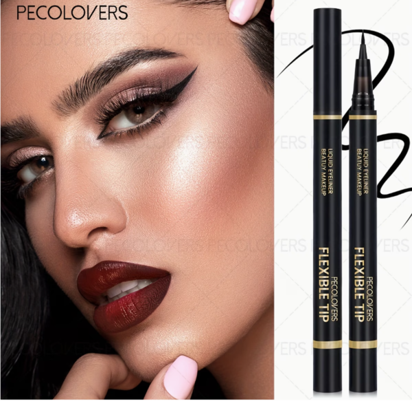 Stylo Eyeliner Liquide Noir Intense – Séchage Rapide, Waterproof et Longue Tenue pour Festivals