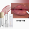 Set de Maquillage Lèvres Métallique Brillant Pudaier – Rouge à Lèvres et Gloss Pailleté Tons Rose et Violet