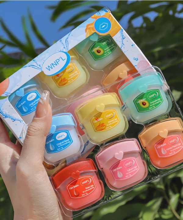 Coffret Cadeau 6 Baumes à Lèvres Fruités – Soin Hydratant, Nourrissant et Incolore pour Homme et Femme