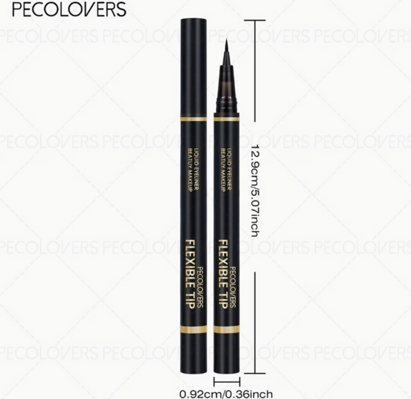 Stylo Eyeliner Liquide Noir Intense – Séchage Rapide, Waterproof et Longue Tenue pour Festivals