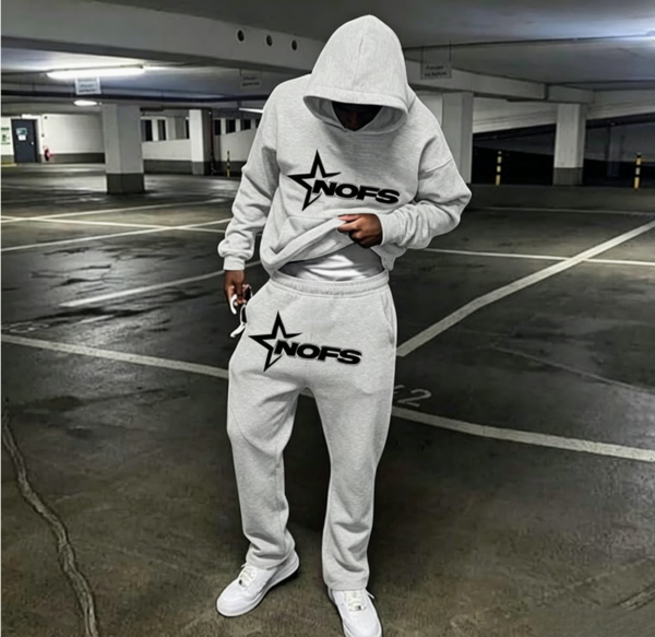 Nouveau Lot 2 Pièces Homme – Ensemble Décontracté Sweat à Capuche et Pantalon de Survêtement Automne/Hiver