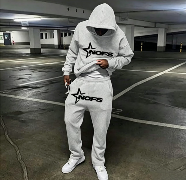 Nouveau Lot 2 Pièces Homme – Ensemble Décontracté Sweat à Capuche et Pantalon de Survêtement Automne/Hiver