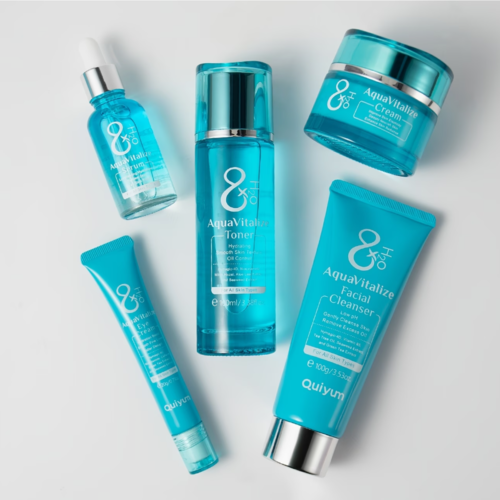 AquaVitalize Coffret Cadeau Soin de la Peau 5 Pièces – Routine Quotidienne Hydratante Hommes & Femmes