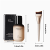 Pudaier Lot de 2 Fond de Teint Liquide Magic Minerals – Brume Fixante Impeccable avec Pinceau Applicateur
