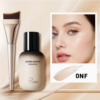 Pudaier Lot de 2 Fond de Teint Liquide Magic Minerals – Brume Fixante Impeccable avec Pinceau Applicateur