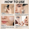 Pudaier Lot de 2 Fond de Teint Liquide Magic Minerals – Brume Fixante Impeccable avec Pinceau Applicateur