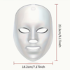 Masque Facial et Cou LED 7 Couleurs – Appareil de Beauté Haute Technologie 7 en 1 aux 60 Perles LED