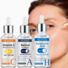 Lot de 3 Sérums Visage Jour & Nuit – Vitamine C, Rétinol et Acide Hyaluronique Haute Performance