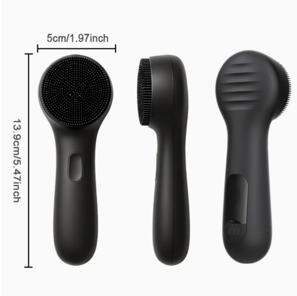 Brosse de Nettoyage Électrique Visage en Silicone – Masseur Vibrant et Nettoyeur de Points Noirs Rechargeable USB