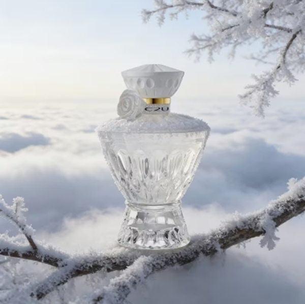 Eau de Toilette Cristal Ange « Édition Pierre Synthétique Blanche » 75ml – Parfum Bois Épicé et Rose Longue Durée pour Femme