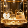 Coffret Duo de Parfums Tendance « Sac à Main Doré & Vélo Blanc Doré » – Lot de 2 Pièces (50ml + 25ml), Combinaison de Fragrances Florales, Épicées et Musquées