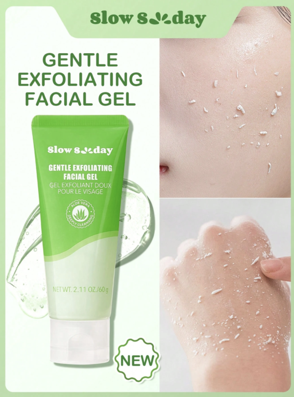 Capture d’écran 2026-09-06 à 17.24.48 SlowSunday Gel Exfoliant Doux Visage – Gommage Botanique Aloe Vera & Centella Asiatica K-Beauty