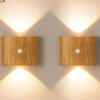 Lot de 2/4 Appliques Murales LED à Détecteur de Mouvement Double Tête – Veilleuse Intelligente à Capteur Magnétique Extérieur/Intérieur – Lampe Sans Fil sur Batterie avec Luminosité & Température de Couleur Ajustables pour Couloir, Escalier & Chambre