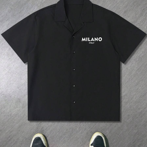 Rectangle 1020 MILANO Polo Homme à Manches Courtes d’Été