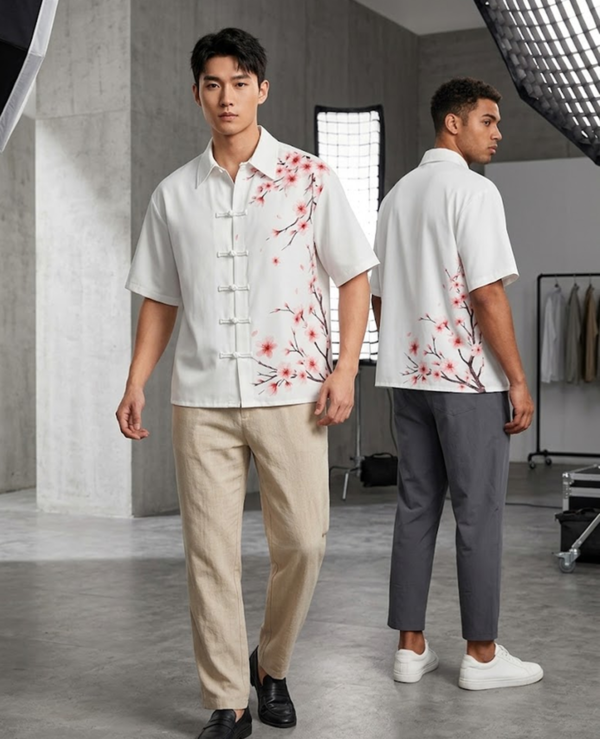 ROMWE MEN Chemise Homme d’Été