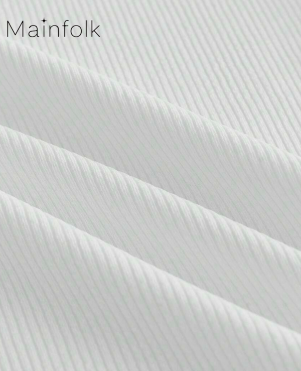 Rectangle 1022 Mainfolk Polo Homme à Col Zippé – Haut Casual Moderne et Élégant