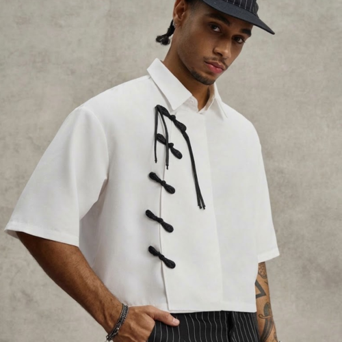 Rectangle 1022 Manfinity Streetrush Chemise Homme à Manches Courtes