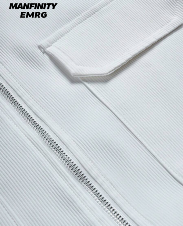 Rectangle 1024 Manfinity EMRG Chemise Homme Zippée à Manches Courtes – Style Moderne et Décontracté