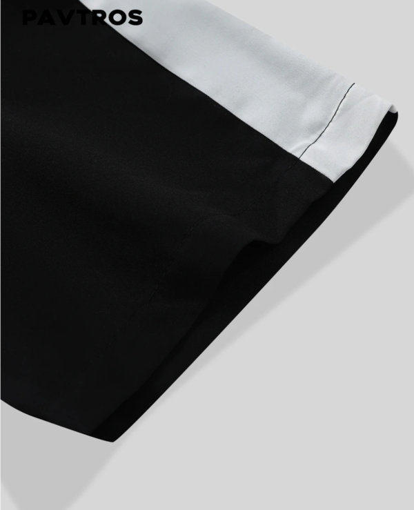 Rectangle 1024 Chemise Homme à Blocs de Couleurs avec Boutons – Style Casual Moderne et Tendance