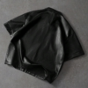 Rectangle 1025 PAVTROS Chemise Homme Zippée Oversize à Manches Courtes