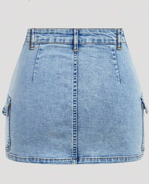 Rectangle 1025(1) MOD Mini-Jupe en Jean Femme