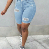 Rectangle 1026(1) Short en Jean Skinny Femme
