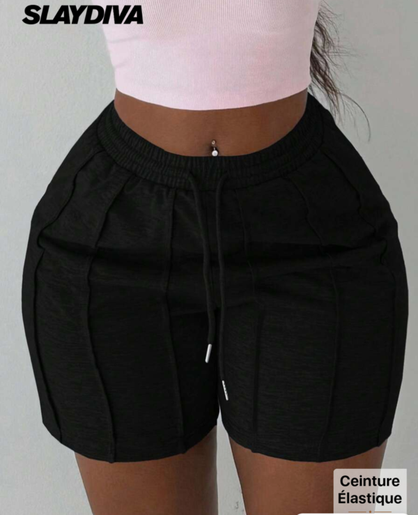 Rectangle 1026(1) Slaydiva Short de Sport Femme