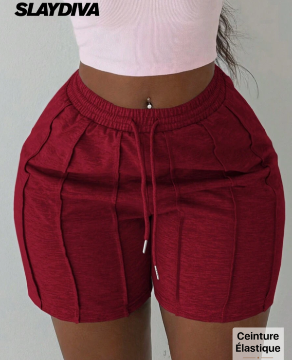 Rectangle 1027 Slaydiva Short de Sport Femme