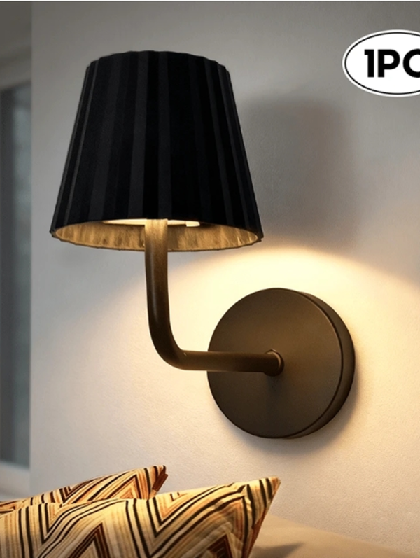 Lot de 1/2 Appliques Murales LED Rechargeables 1800mAh avec Télécommande & Tactile – Lampe Murale Moderne Dimmable avec Minuterie & 3 Températures de Couleur – Veilleuse Sans Fil Magnétique pour Chambre, Salon & Couloir