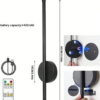 Rectangle 1034 (27) Applique Murale LED Rechargeable Sans Fil Teckwe (50x80 cm) – Lampe Design Intérieur à Intensité Variable Illimitée avec Télécommande & Interrupteur – Éclairage Décoratif Grand Format pour Salon, Canapé, Chambre & Bureau