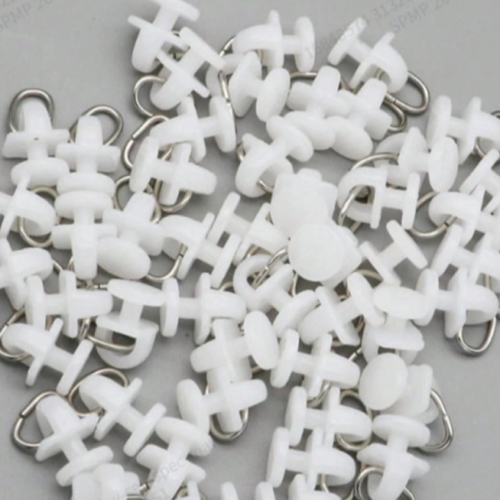 Lot de 50 à 500 Glisseurs de Rail de Rideau Silencieux en Plastique avec Anneaux Métalliques – Crochets à Glissement Fluide & Faible Bruit pour Rail Plafond – Accessoires de Quincaillerie pour Rideaux de Maison
