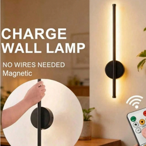 Applique Murale LED Rechargeable Sans Fil Teckwe (50x80 cm) – Lampe Design Intérieur à Intensité Variable Illimitée avec Télécommande & Interrupteur – Éclairage Décoratif Grand Format pour Salon, Canapé, Chambre & Bureau