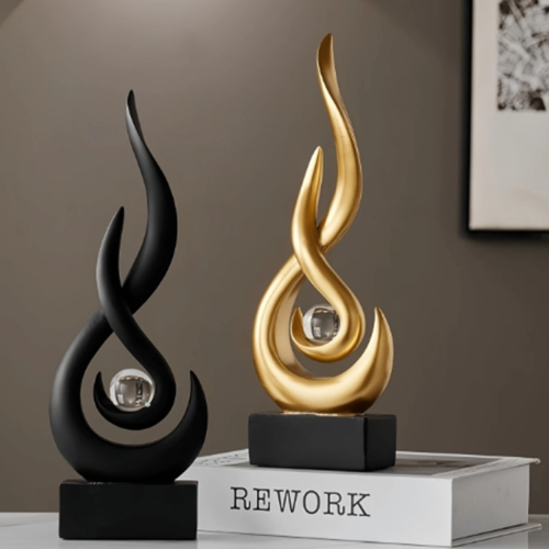Sculpture Abstraite Moderne (2 Couleurs Disponibles) – Statuette Décorative Contemporaine pour Salon, Meuble TV, Bureau, Mariage & Fête – Idée Cadeau Idéale pour Proches