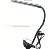 Lampe de Bureau LED à Bras Articulé & Col de Cygne Flexible – Lumière de Travail Protectrice pour les Yeux avec Interrupteur & Alimentation USB – Lampe d'Architecte Professionnelle pour Bureau à Domicile & Études