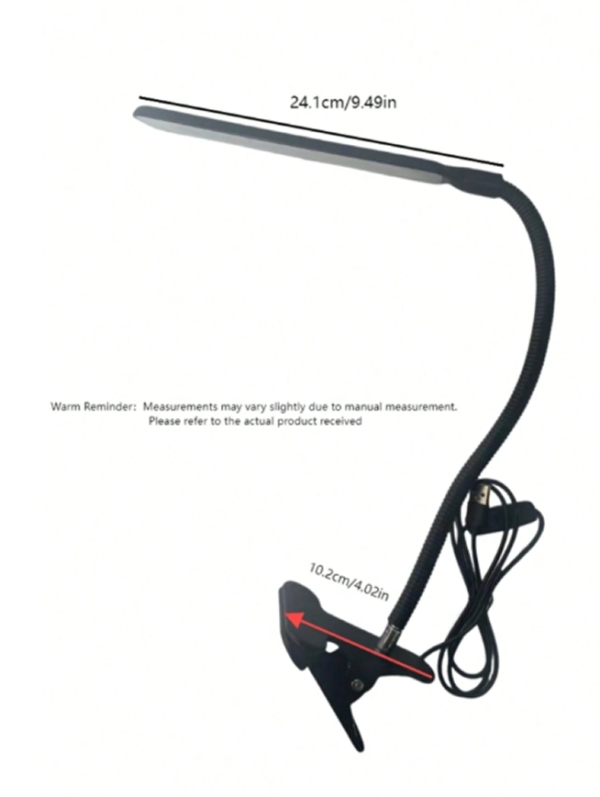 Lampe de Bureau LED à Bras Articulé & Col de Cygne Flexible – Lumière de Travail Protectrice pour les Yeux avec Interrupteur & Alimentation USB – Lampe d'Architecte Professionnelle pour Bureau à Domicile & Études