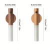 Lot de 2/3 Veilleuses à Détecteur de Mouvement en Bois – Appliques Murales LED Magnétiques & Rechargeables – Lampes Portables Sans Fil d'Intérieur pour Couloir, Escalier, Armoire, Placard & Chambre