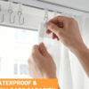 Lot de 60 Roulettes et Crochets pour Rail de Rideau au Plafond Blancs – Galets Coulissants Silencieux pour Séparateur de Pièce, Salon, Chambre, Douche & Salle de Bain – Accessoires de Fixation pour Rideaux & Voilages