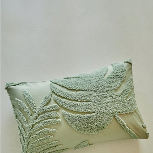 1Taie d'Oreiller Décorative Motif Feuille de Tortue Verte Style Bohème & Ferme Vintage – Housse de Coussin en Polyester Toutes Saisons – Décoration de Salon & Canapé, Lavable en Machine (Sans Rembourrage)