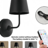 Lot de 1/2 Appliques Murales LED Rechargeables 1800mAh avec Télécommande & Tactile – Lampe Murale Moderne Dimmable avec Minuterie & 3 Températures de Couleur – Veilleuse Sans Fil Magnétique pour Chambre, Salon & Couloir