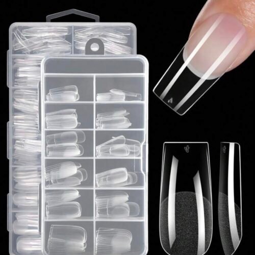 Pointes d’Ongles Full Cover – Effet Semi-Mat, Manucure DIY