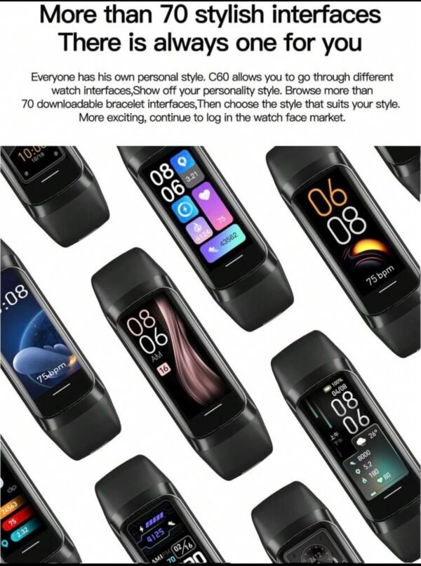 Screenshot Smart Band Sport Étanche avec Suivi d’Activité 24 h/24