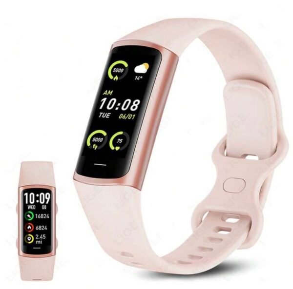Smart Watch Élégante avec Suivi Cardiaque et Étanchéité IP67