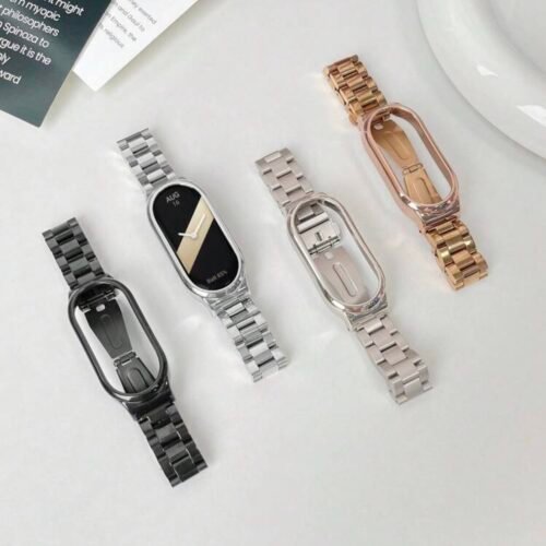 Screenshot Kit 2-en-1 Bracelet Métallique et Coque pour Xiaomi Mi Band 3 à 9