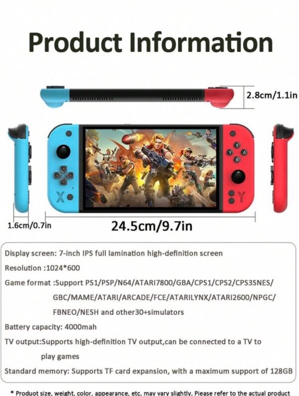 Screenshot Console Arcade Portable Rechargeable avec Joystick et Sauvegarde