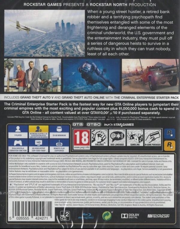 Screenshot GTA 5 Premium Edition pour PlayStation 4