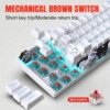 Clavier Gaming Mécanique 68 Touches avec Switchs Rouges ou Bleus
