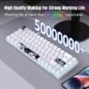 Clavier Gaming Mécanique 68 Touches avec Switchs Rouges ou Bleus