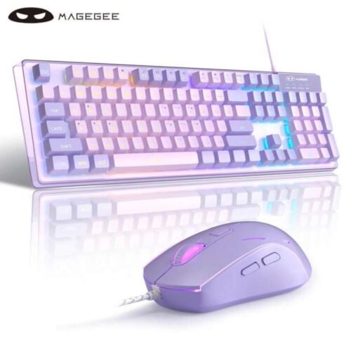 Screenshot Ensemble Clavier et Souris Gamer MageGee K1 RGB Rose