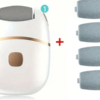 Râpe Anti-Callosités & Polisseur de Pied Électrique Rechargeable – Pédicure Électrique pour Talons Fendus, Peaux Mortes & Cuir Épais – Râpe Pieds Étanche avec Embouts Rotatifs